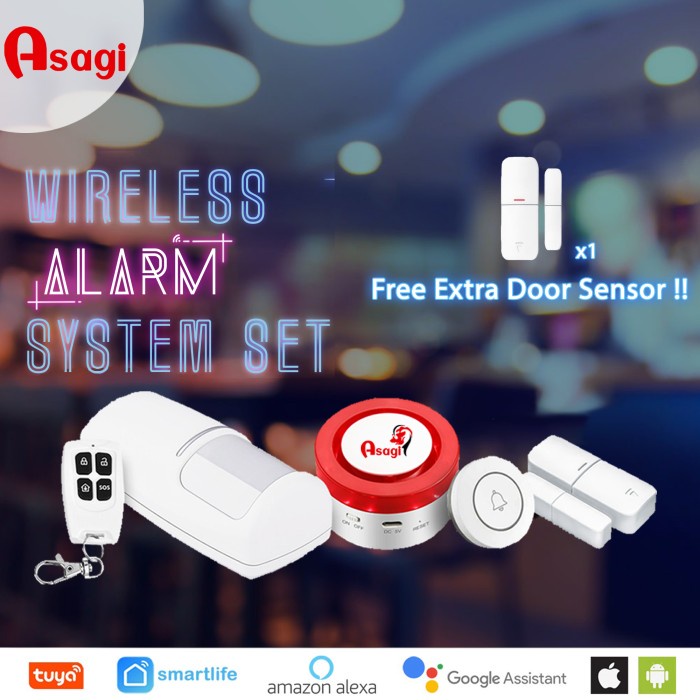 Asagi Wireless Alarm System Set/Smart Sirene Smart Home