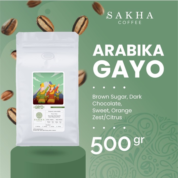 

Biji Kopi Bubuk Arabika Gayo Aceh Sumatra Arabica Coffee Beans 500gr