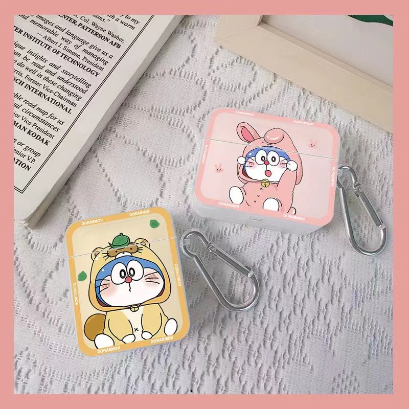 Casing Soft CASE Silikon Motif Doraemon Untuk airpods 3 2 1 Pro 2