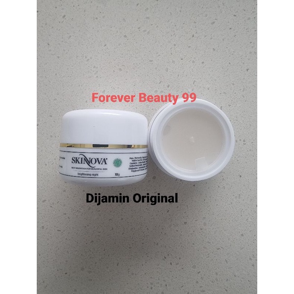 Skinnova Brightening Night cream - krim malam pencerah pemutih wajah - skinova