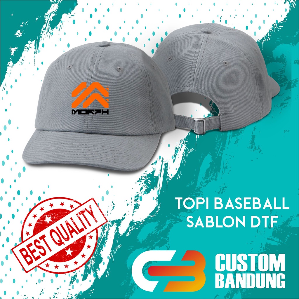 Topi Baseball MORPH Pria Wanita Topi Cap Bisa Tulis Nama Bisa COD Original High Premium Quality