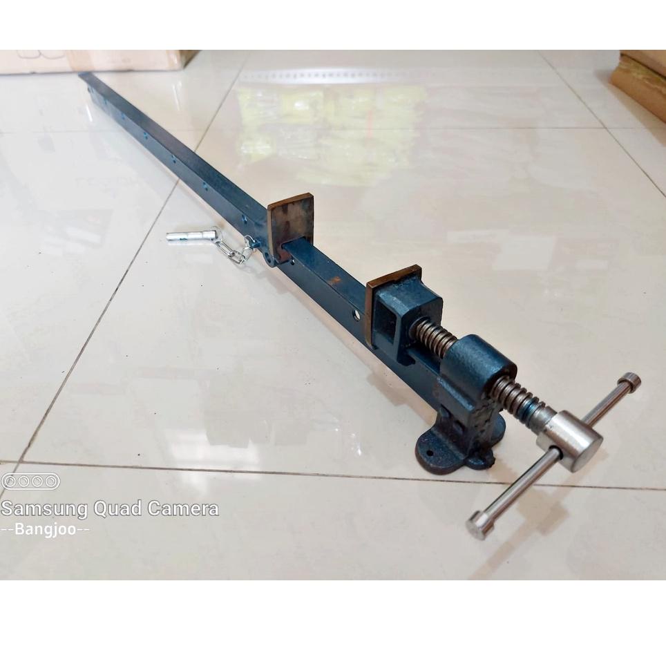 A4T6 TBar clamp 900mm PHANTOM / catok T Bar 90cm / press papan kayu / klem meja / Ragum panjang cato