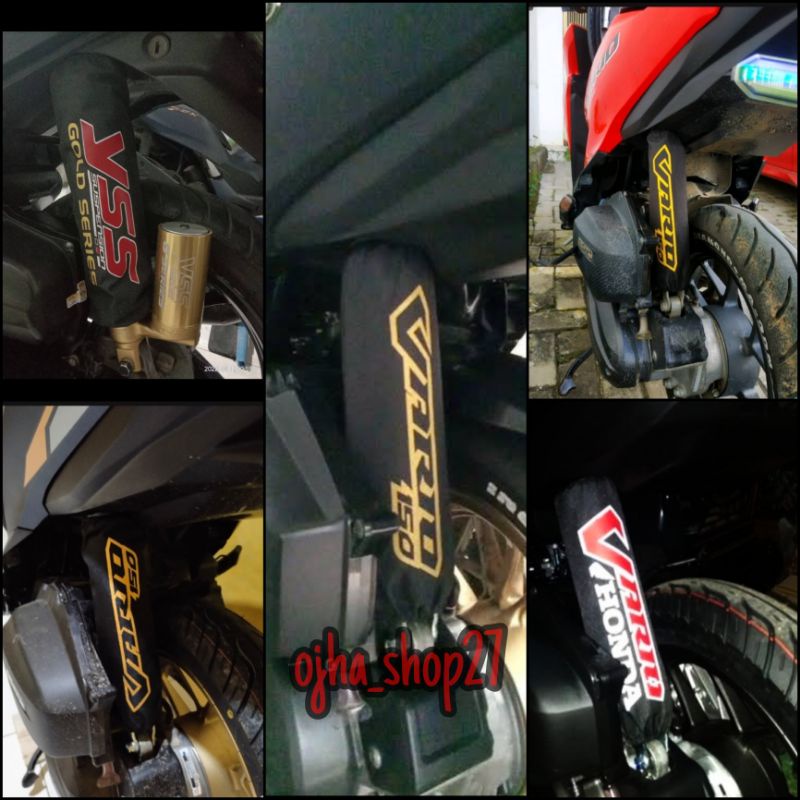 Sarung shock breaker / cover shock breaker belakang motor Vario / Scoopy / beat