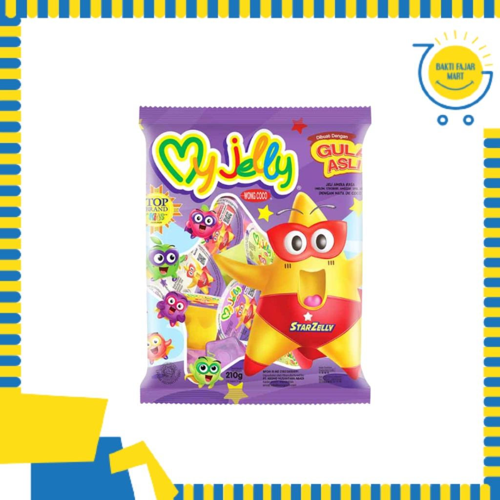 

WONG COCO My Jelly 210gr (isi 30) | Makanan Anak-anak