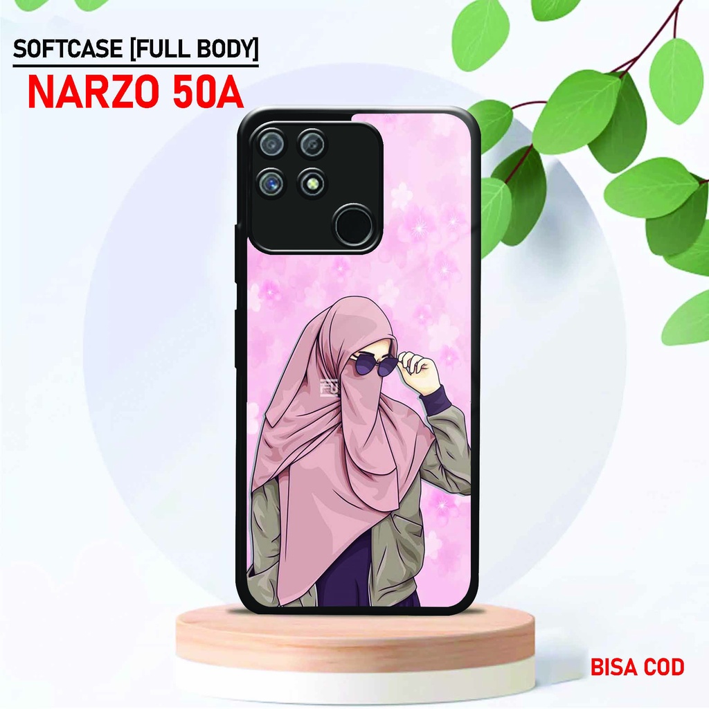 Softcase Kaca Kilau Realme Narzo 50A - ( SC 59 ) Case Full Body Realme Narzo 50A - Silikon Glossy Re