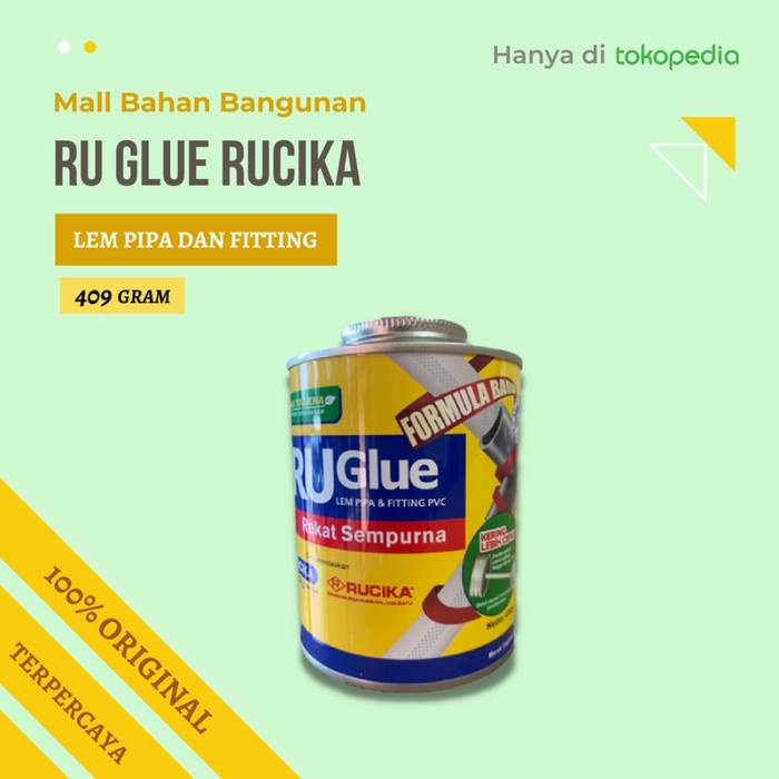 

RU Glue 409g [lem pipa & fitting PVC rucika]