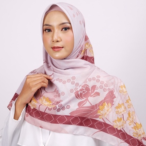 ELZATTA KERUDUNG SEGI EMPAT MOTIF TERBARU HIJAB SEGIEMPAT MOTIF KALIA LIVIA BAHAN VOAL HIJAB ELZATTA