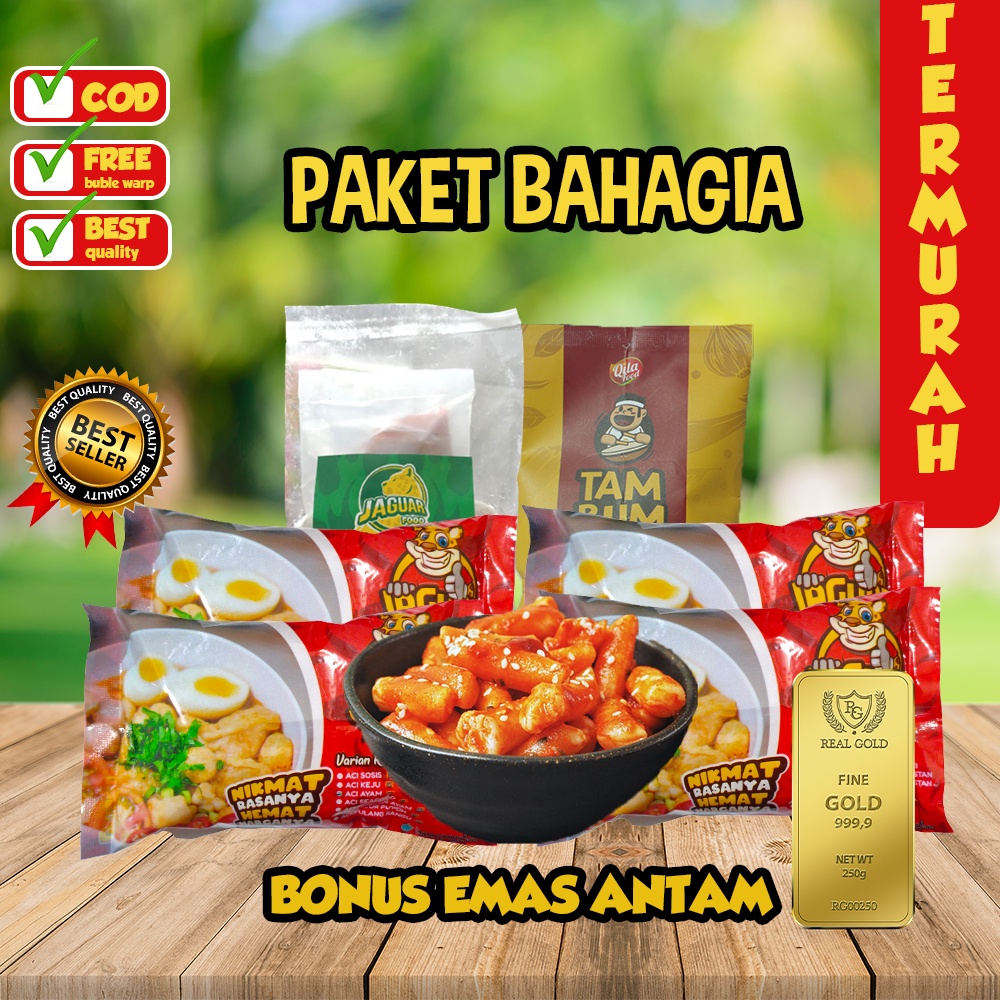 PAKET BAHAGIA - (BASO ACI BAKSO ACI TULANG RANGU BASRENG PEDAS DAUN JERUK TOPPOKI CIRENG RUJAK SEBLAK INSTAN)