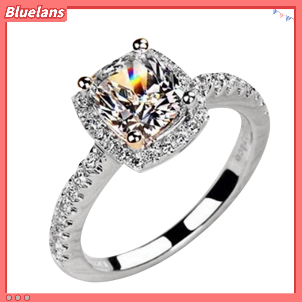 Cincin Jari Cubic Zirconia Inlaid Untuk Wanita