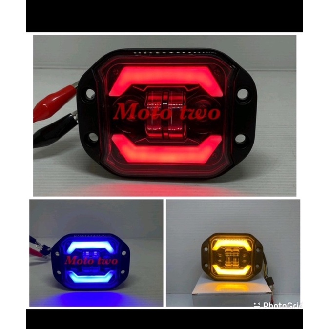 Lampu Tembak Daymaker  LED Reflektor custom KLX KTM CRF dan Fog lamp mobil universal kualitas A