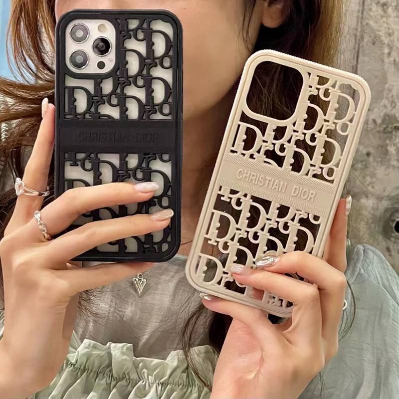 Casing Bumper Case Motif Chirstian Dior Untuk hp IPhone 11 12 13 14 Pro Max IPhone X Xr Xs Max Luxury Black Case