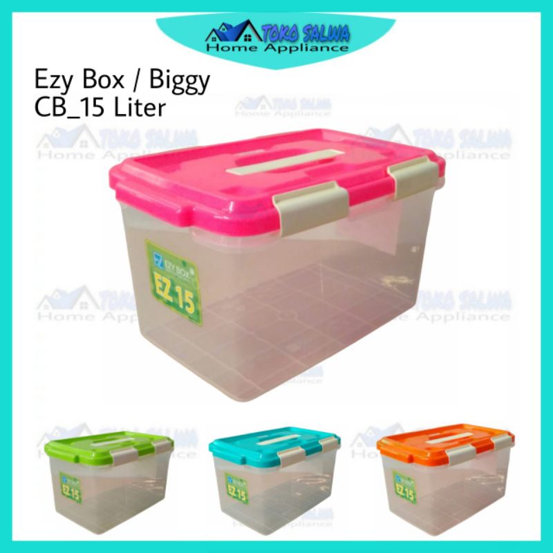 CONTAINER BOX 15 LITER / KOTAK PENYIMPANAN SERBAGUNA EZY BOX BIGGY