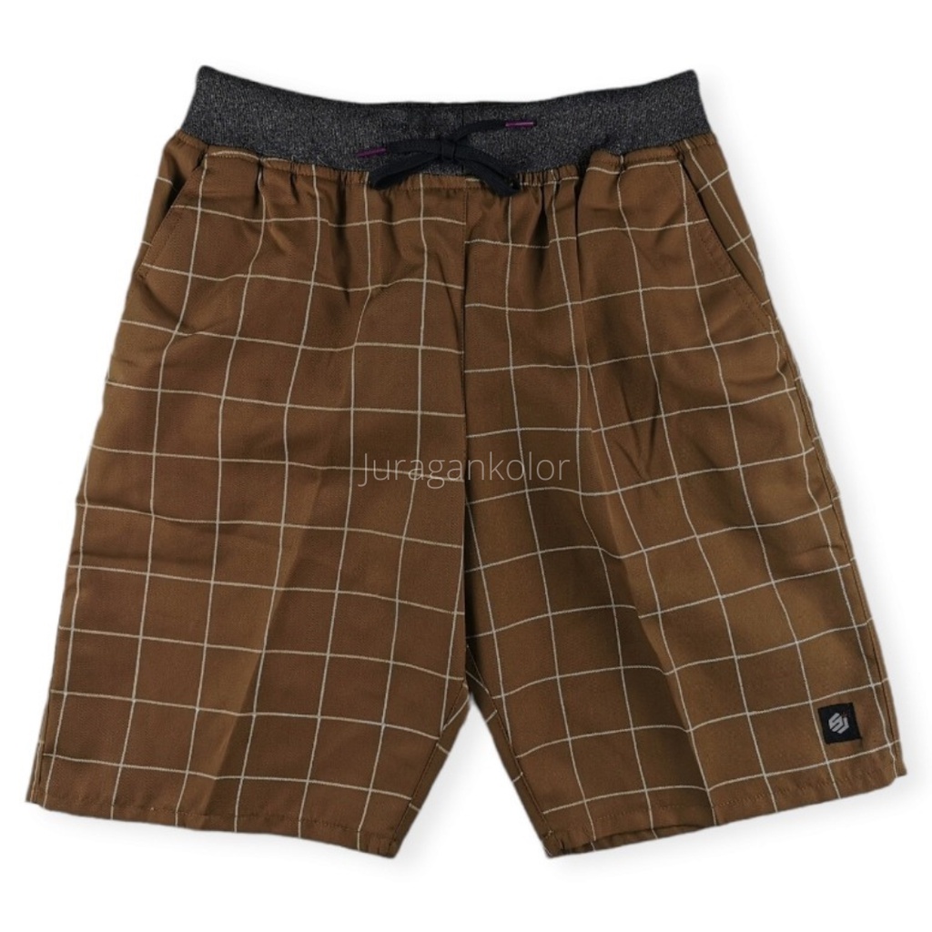 Celana Pendek Pria Dewasa Motif Kotak Tartan Kekininan Chino Cowok Short Pants