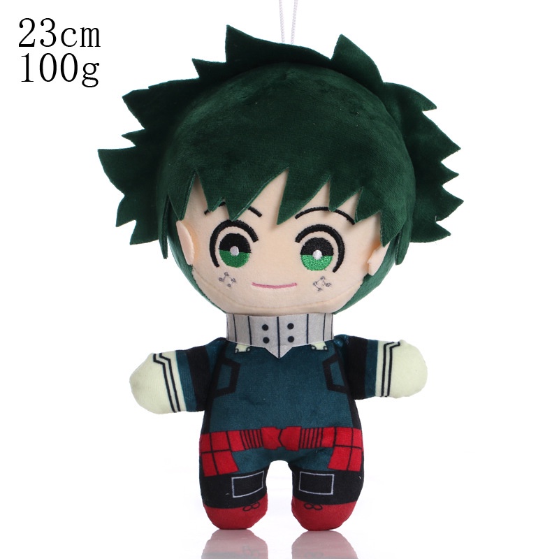 Bantal Boneka Anime My Hero Academia Bakugo Shoto Todoroki Deku Bahan Plush Lembut Ukuran 23CM Untuk Anak / Dewasa