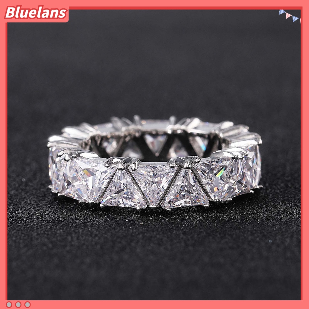 Cincin Wanita Bahan Tembaga Gaya Elegan Untuk Pertunangan