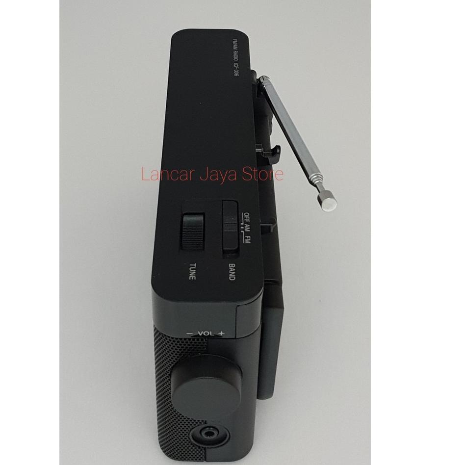Sikat Sekarang--Radio Portable FM/AM Sony ICF-306 Radio Sony ICF-306 Hitam - Hitam