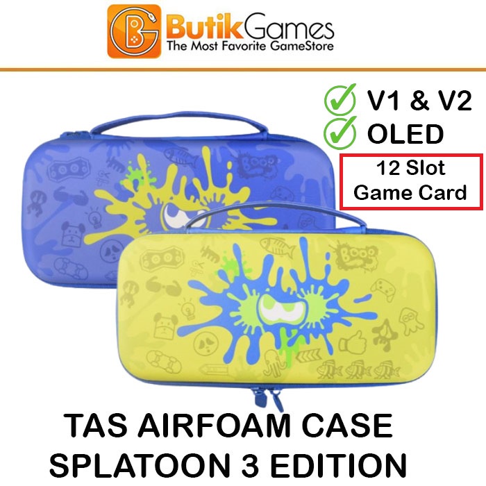 Tas Dompet Carrying Case Splatoon Edition 3 Nintendo Switch