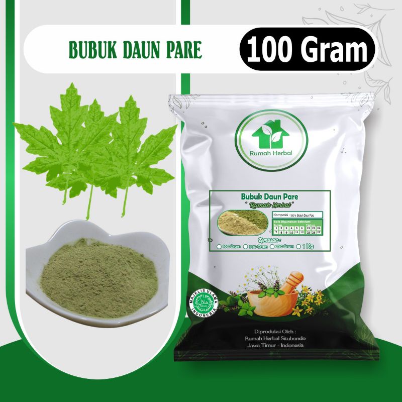 

Bubuk daun pare murni kemasan 100gram