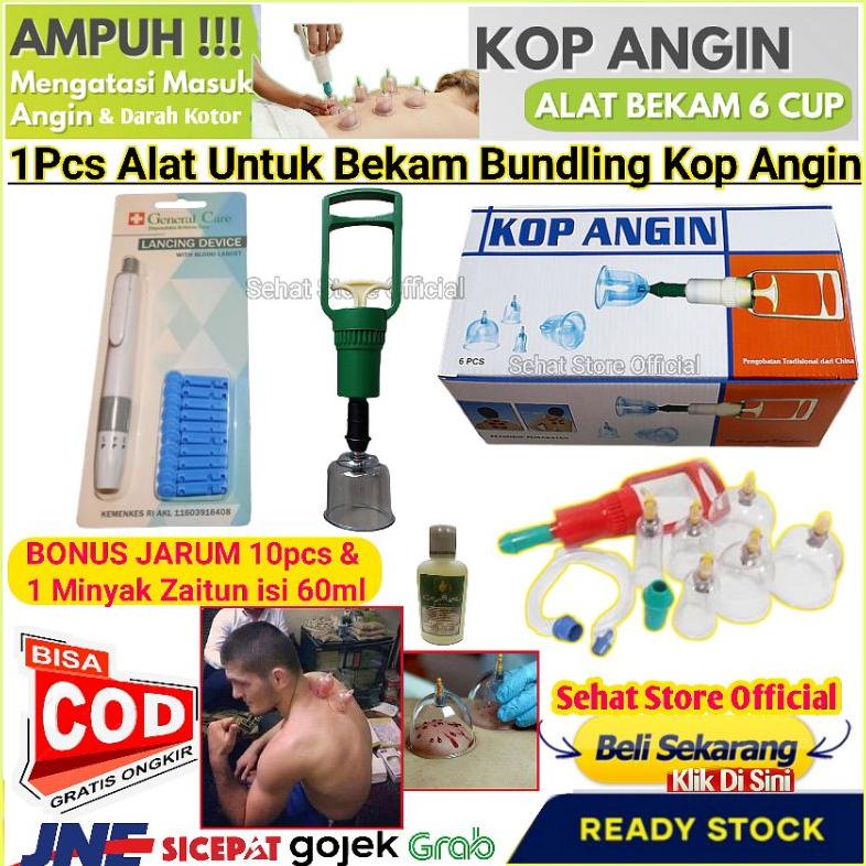 PRODUK- ALAT BEKAM KOMPLIT PENA LANCING DEVICE UNTUK BEKAM BASAH PLUS VACUM CUP ANGIN KOP ALAT BEKAM