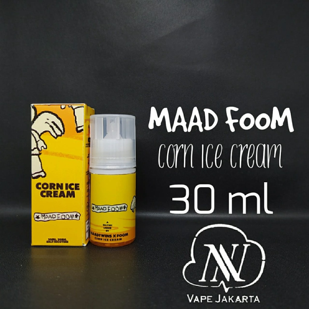 Jual Maad Foom Corn Ice Cream Salt Nic 30ml 30mg Shopee Indonesia