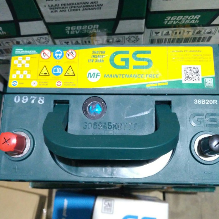 Aki Mobil / Battery GS ASTRA Type GS MF 36B20R / NS40Z 12V 35AH .