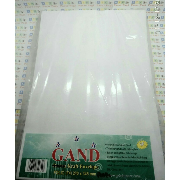 

Murah Amplop Folio Putih +Seal Promo