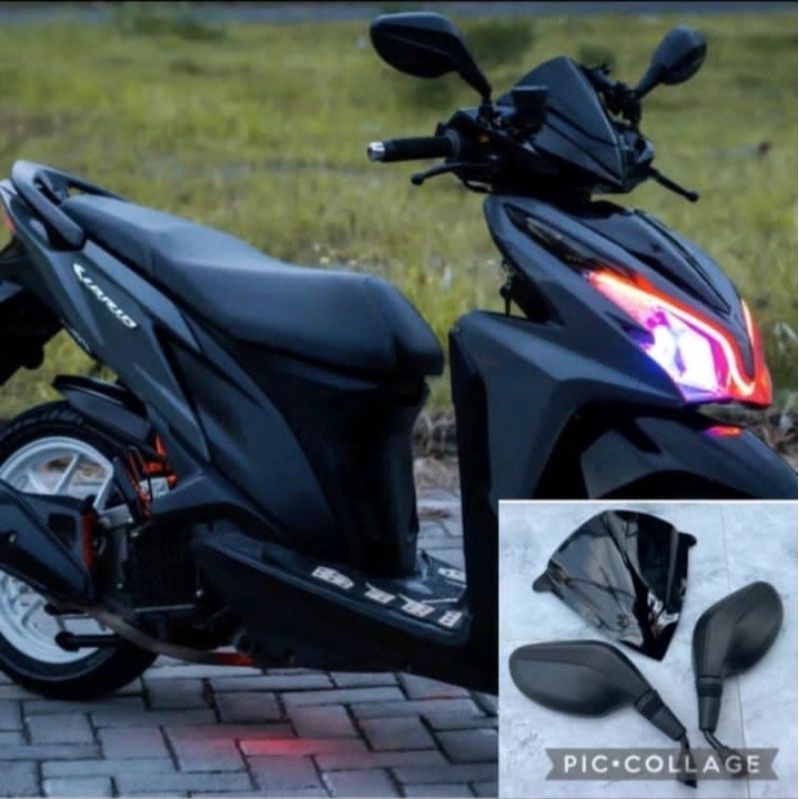 Visor Vario 125/150 New Keyles Vario Techno Hitam Kualitas Terbaik