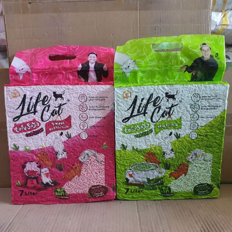 Life Cat Tofu Soya 7 ltr Pasir Kucing Gumpal Wangi - Matca (2,5kg)