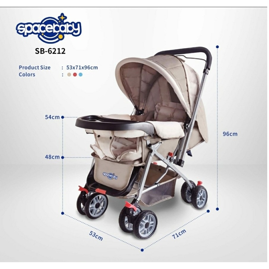 Baby Stroller SB 6202 Spacebaby SB6212 Bisa Hadap Ibu Reversible Kereta Bayi Space Baby sb214, sb6055 terbaru