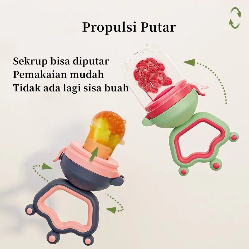 Dot Buah Bayi MPASI Baby Fruit Feeder Pacifier Empeng Buah Bayi Silikon Baby Fruit &amp; Food Feeder BPA Free CJ06