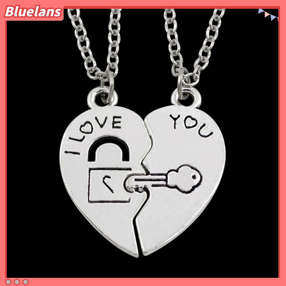 Kalung Liontin Kunci Hati I Love You Untuk Pasangan