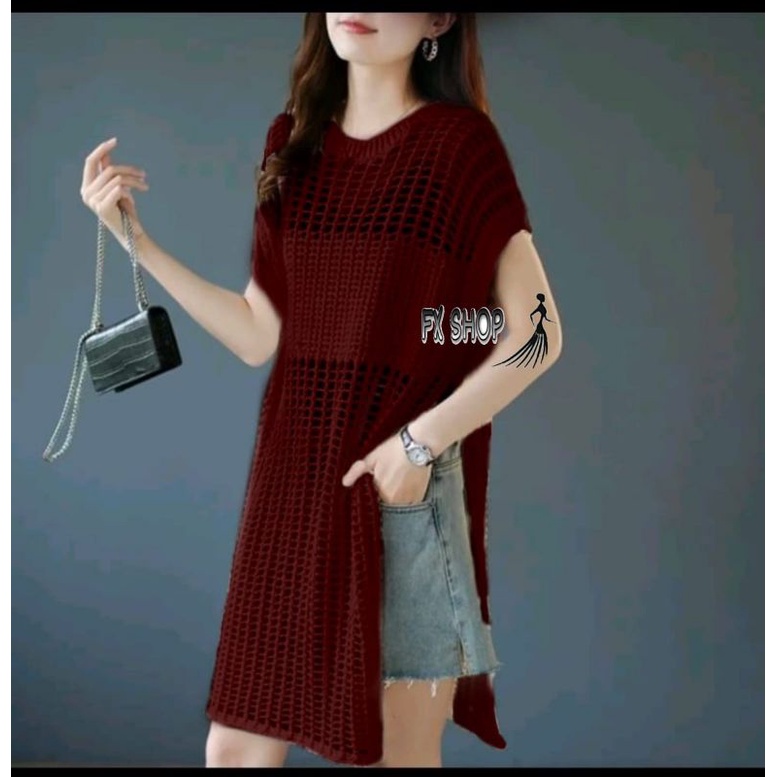 FX SHOP RUBY KNIT TOP 2in1 + INNER PREMIUM
