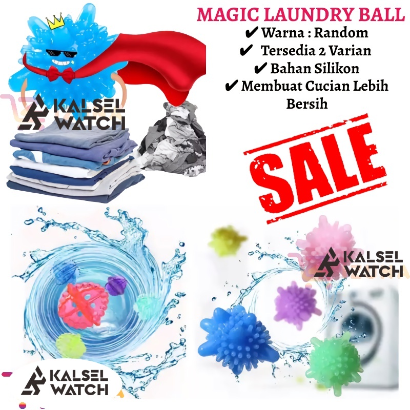 Bola Laundy Mesin Cuci Magic Laundry Ball Pembersih Pakaian Bola Karet Laundri Reuseable Anti Kusut Winding ART20