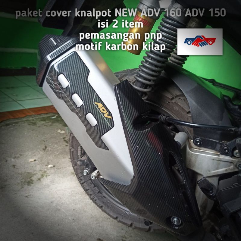 PAKET COVER KNALPOT NEW ADV 160 ADV 150 CARBON