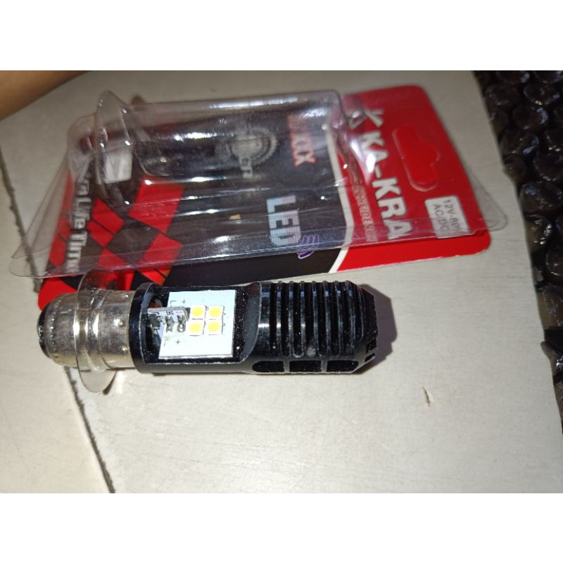 1 pcs Bola depan led 8 mata 2 sisi terang bola depan led cnc cantik lampu motor depan lampu led moto