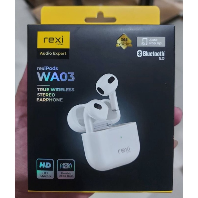 Headset Bluetooth Rexi WA03 TWS Rexipods