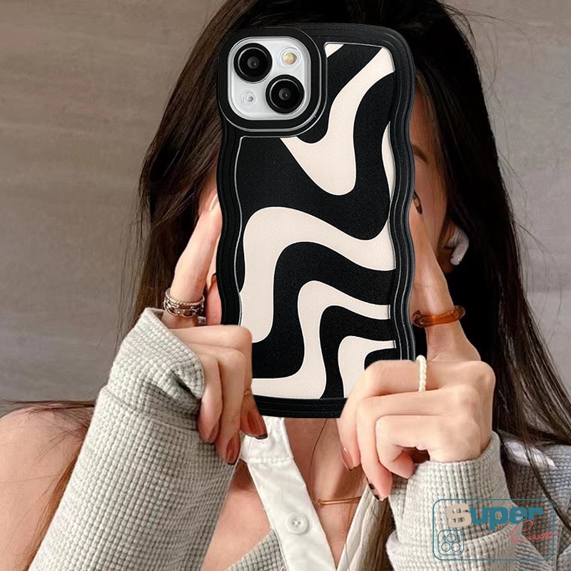 Art Zebra Pattern Phone Case Redmi 12c10 9T 10A 9 9A 9C NFC Redmi Note 10s Note 11s Note10 Note 11 Note 10 Pro Max Plus Note8 Note9 Soft Tpu Wavy Edge Irregular Streak Back Cover