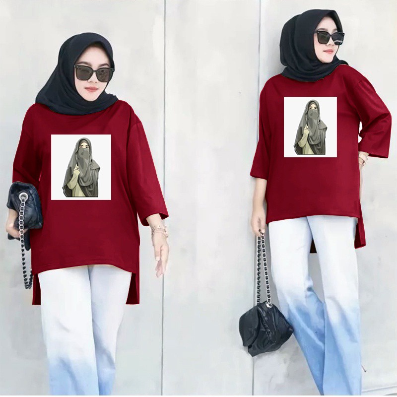 FC - TUNIK BASIC OVERSIZE WANITA HIJAB'S VARIASI 0230 DTF