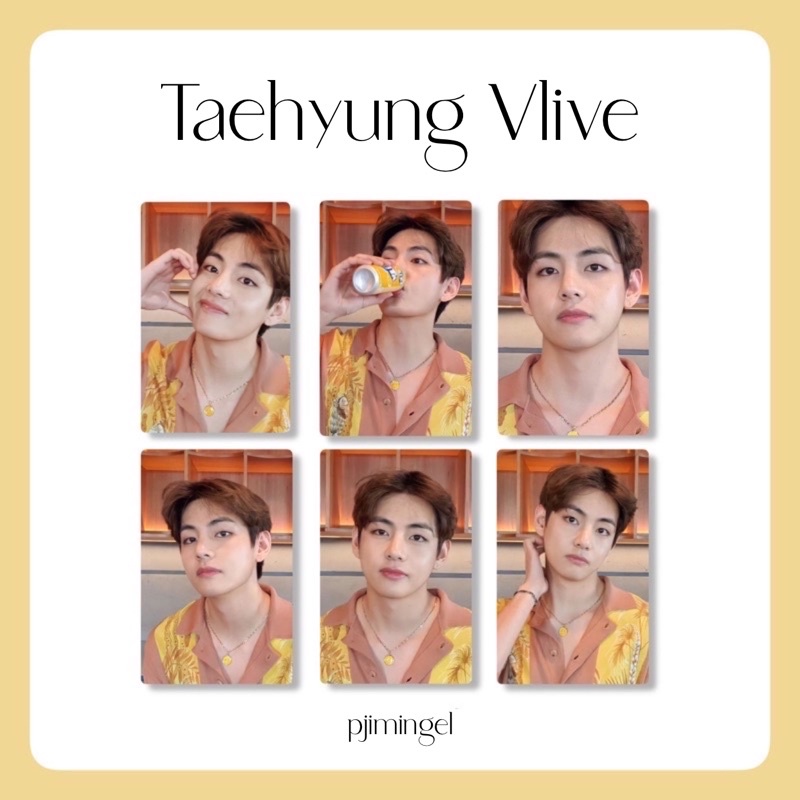 Photocard BTS Taehyung Live Edition