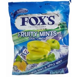 

Permen fox Fox'S Fruit mint Oval Flowrap 125Gr candy fox isi +- 50 butir murah