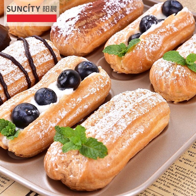 suncity 12cups eclair bake pan / puff tray / mini churros pan