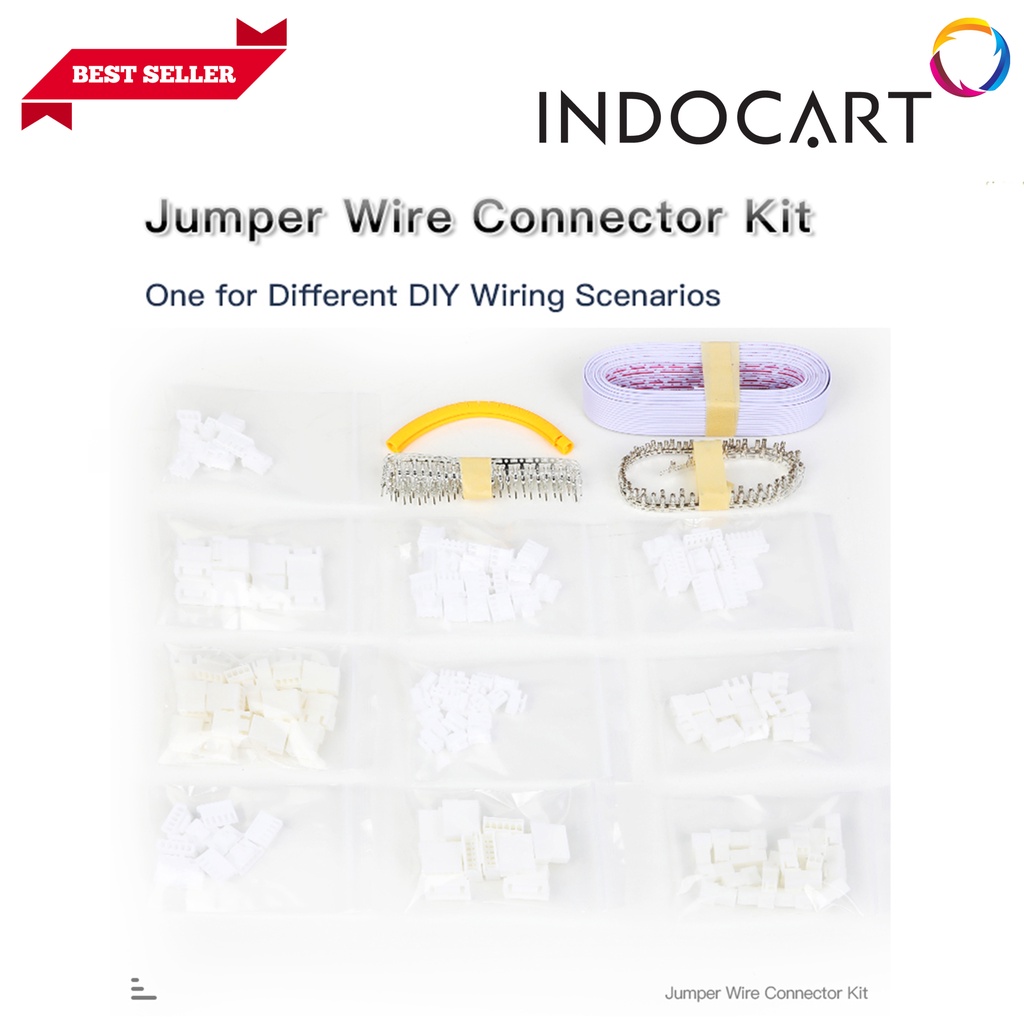 INDOCART 3D Printer Jumper Wire Connector Kit Male Female