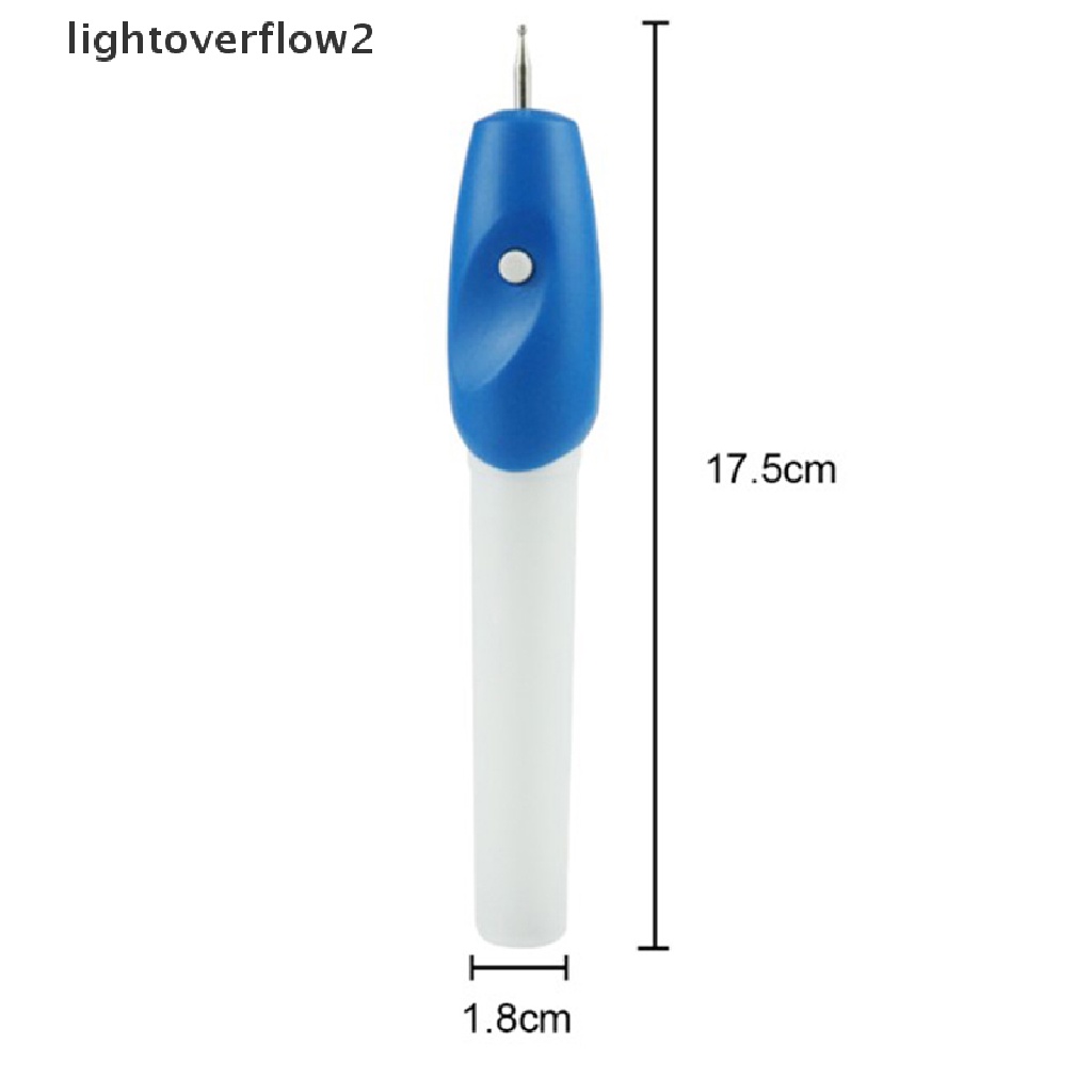 (lightoverflow2) Pen Ukir Elektrik Mini DIY Untuk Perhiasan / Plastik / Metal / Kayu / Kaca