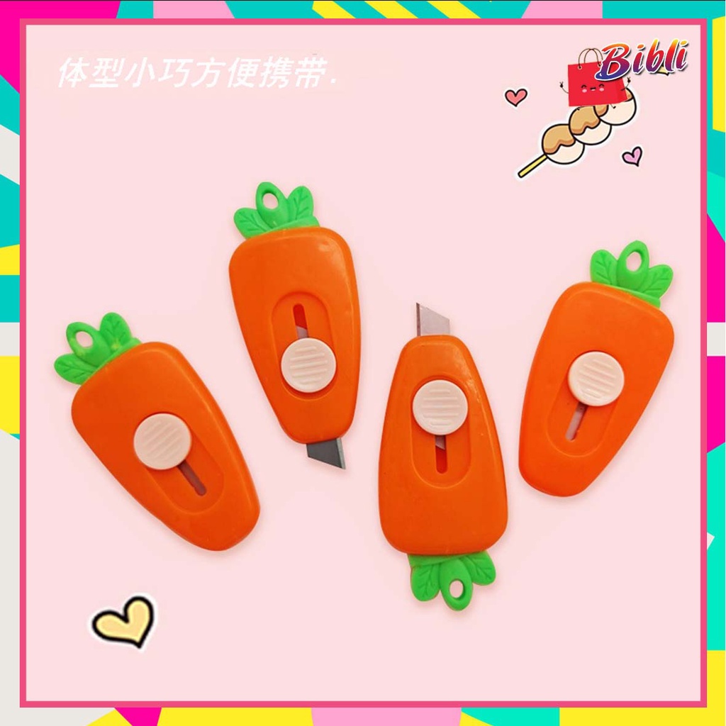 

Pisau Kecil Cutter Mini Karakter Wortel Cutter Travelling Portable 790