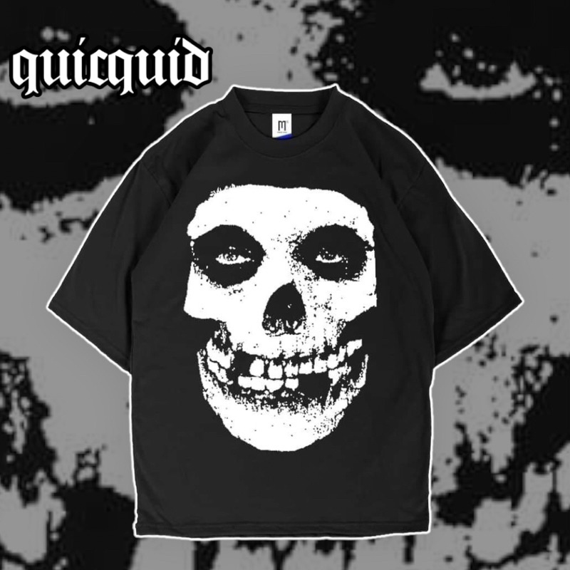 Kaos Band Punk MISFITS - Misfits Skull Logo | Kaos Pria | Kaos Wanita | T-shirt Merchcons
