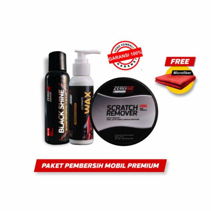 Zerone Penghilang Baret Mobil Penghitam Panel Plastik Pengkilap Cat