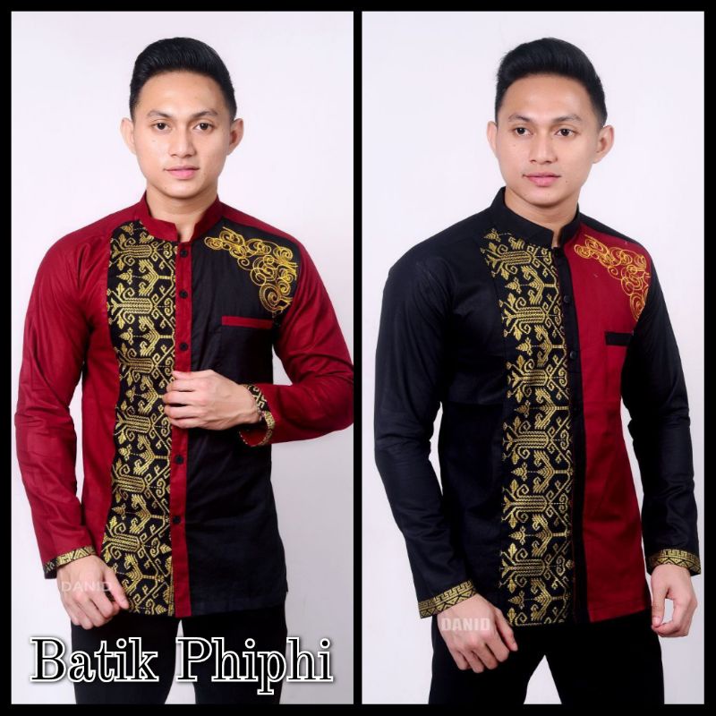 Baju Koko Batik Bordir Size M, L, XL ( ORIGINAL )