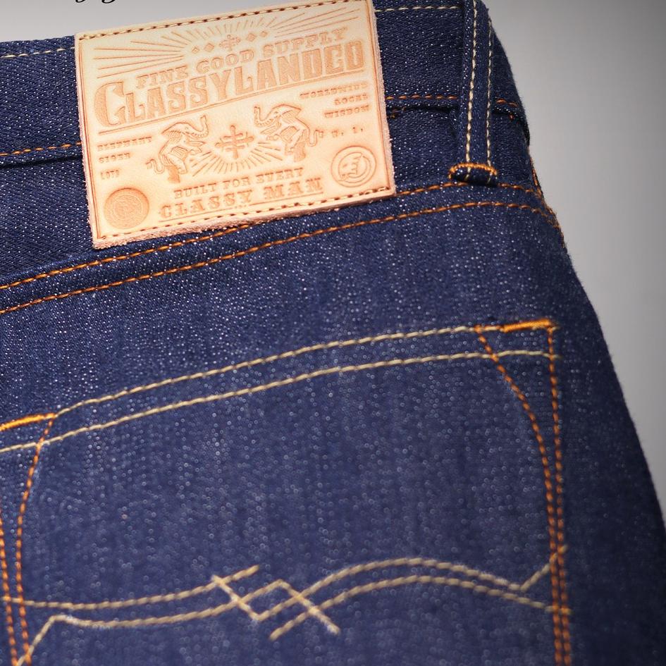 Lariiss--Classyland - Celana Jeans Selvedge Denim - Elephant Siger I 15oz Unsanforized Light Indigo