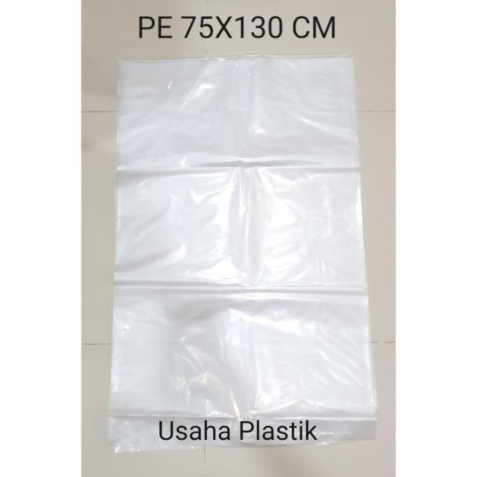 

Kantong Plastik Bening Besar ukuran 75x130 cm -PE 75X130 cm tebal 0,8m