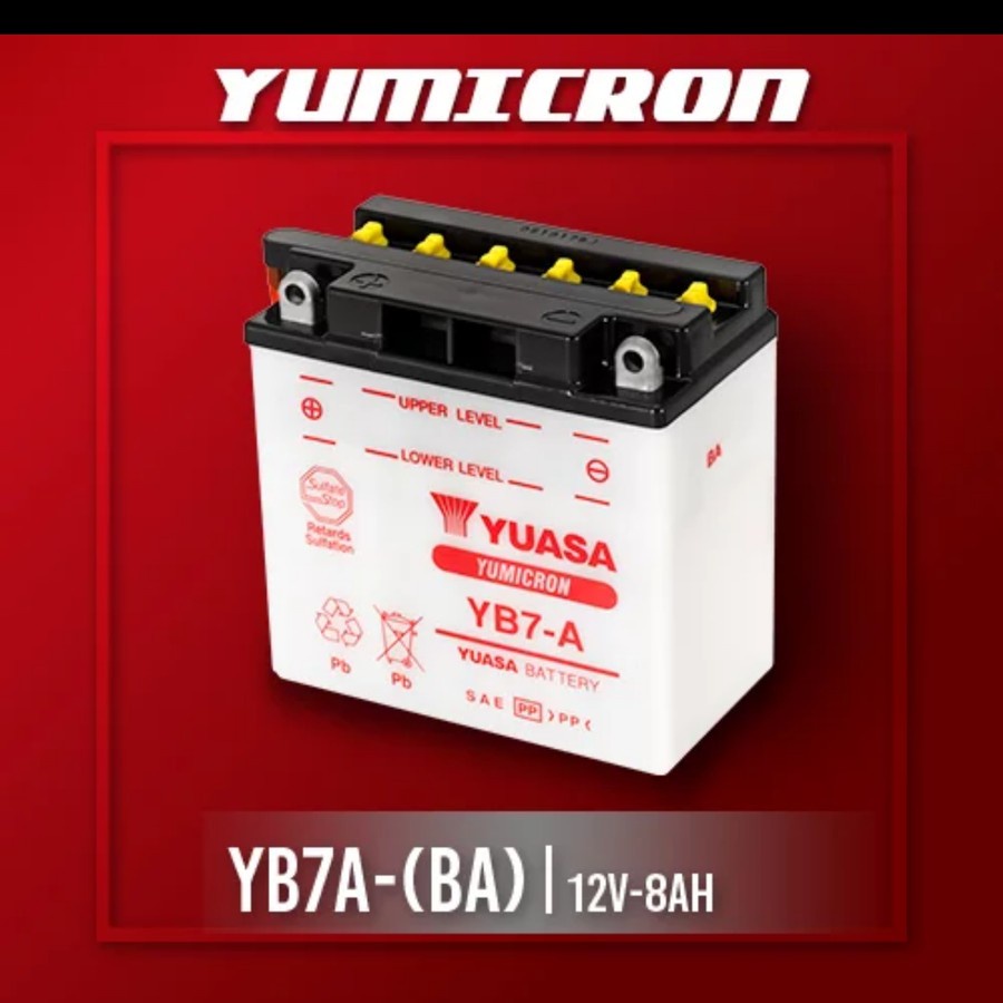 AKI MOTOR SUZUKI THUNDER 125 / AKI YUASA YB7A YUASA YB7-A YUASA YB7 A